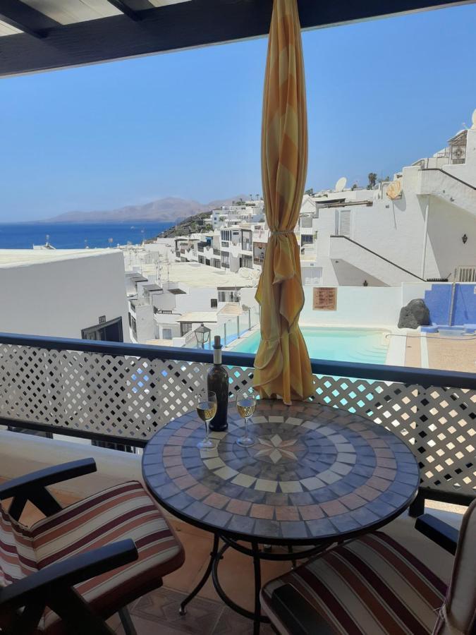 The White Dragos With Ocean View - Ac - Private Pool Tías Exterior foto